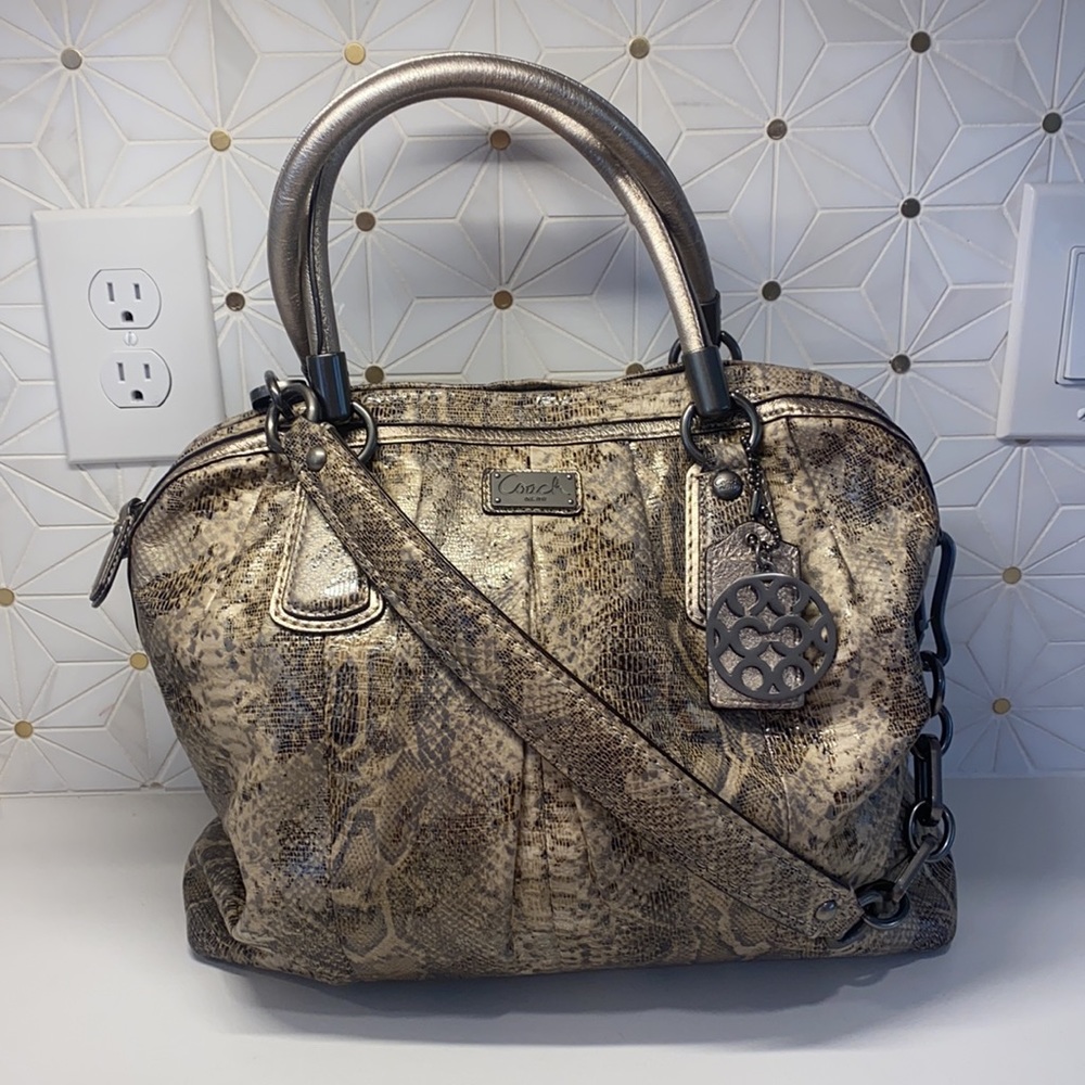 Authentic Python Coach Shoulder Bag With Matching… - image 2